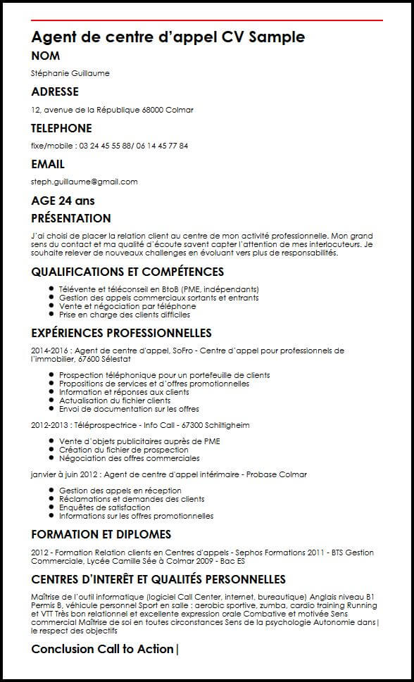 exemple de cv adjoint administratif   3