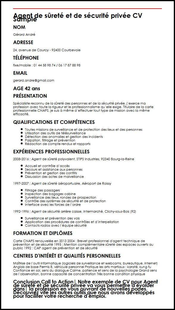 Curriculum Vitae Exemple De Cv Simple Pour Travail