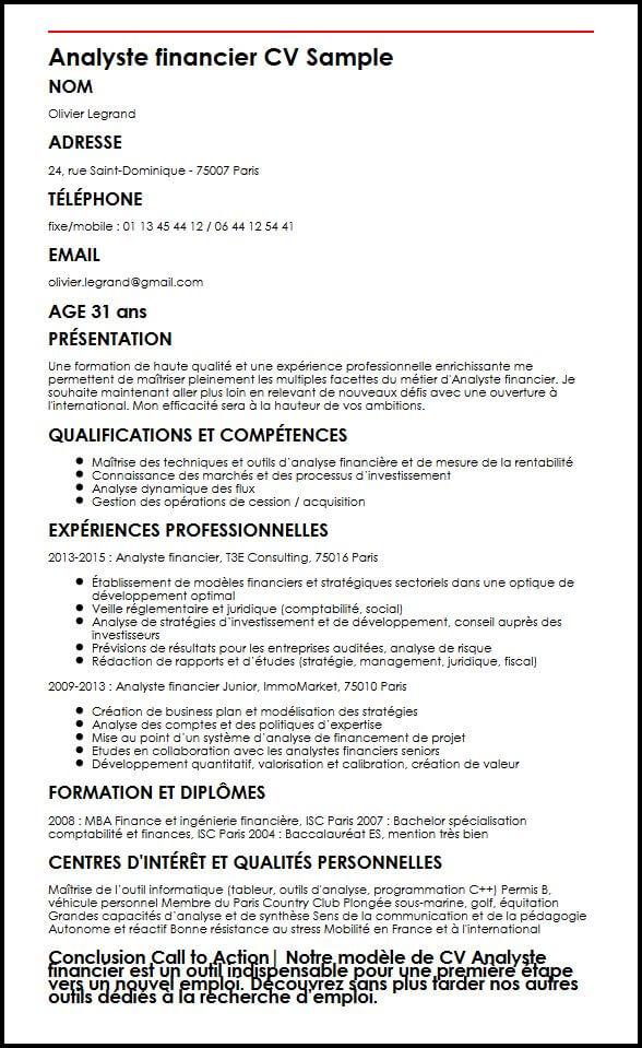 Modele Cv Premier Emploi Sans Experience