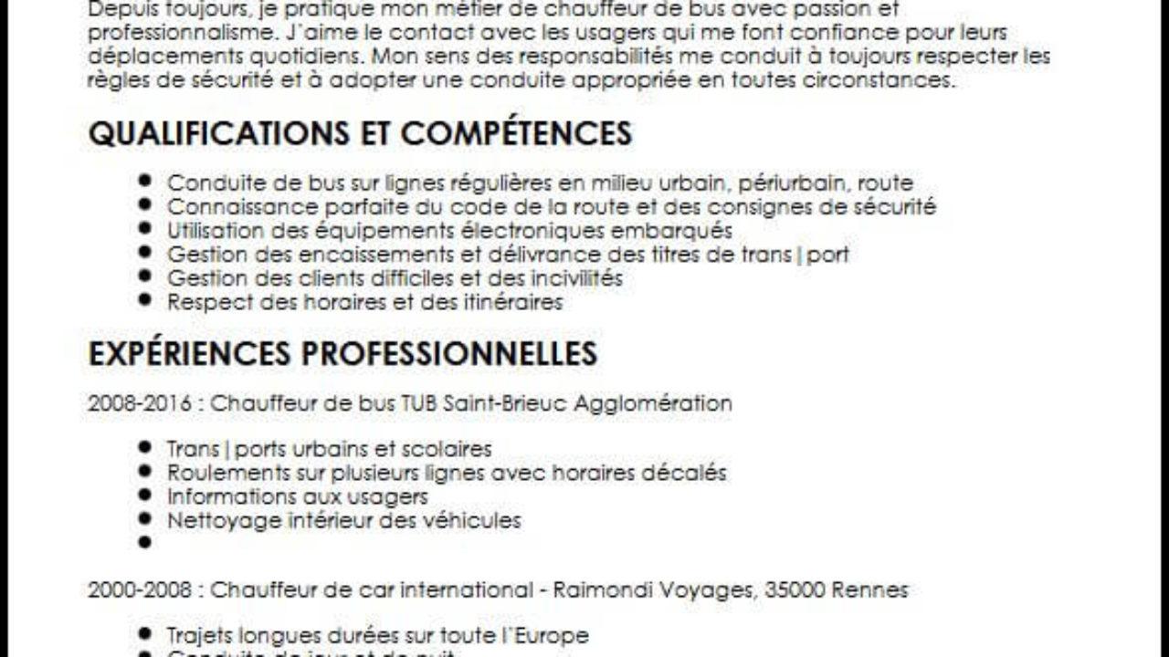 Cv Chauffeur Poids Lourd Pdf