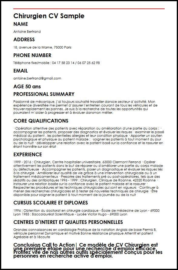 exemple de cv avec stage   7