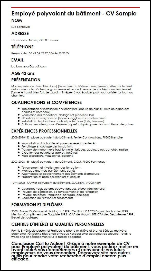 Cv Par Competences Exemples