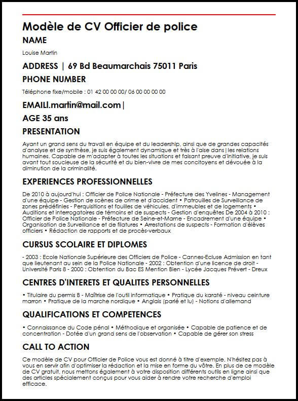 Exemple Cv Par Competences Gratuit