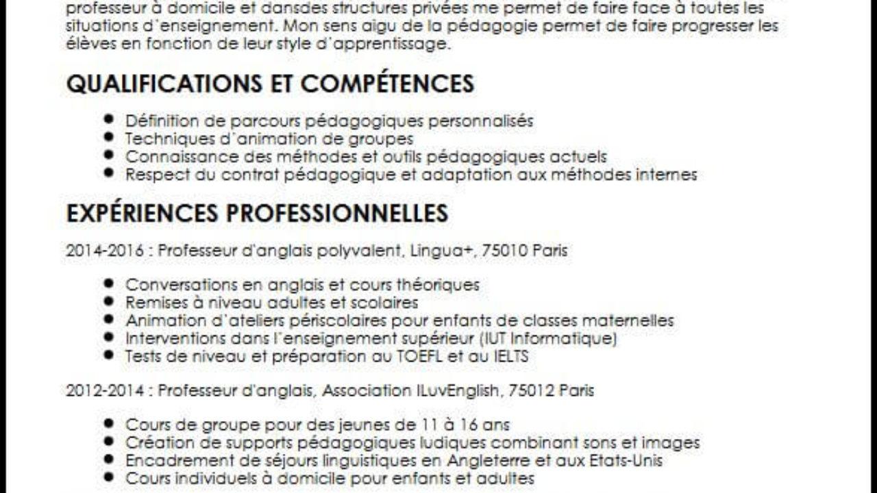 Exemple Dossier Titres Et Travaux Concours Ph