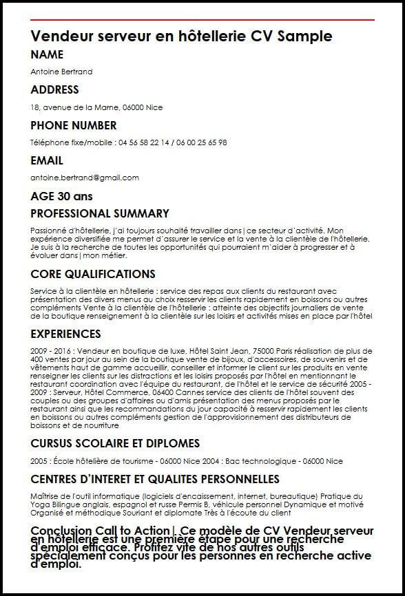 vendeur-serveur-en-hotellerie-cv-sample