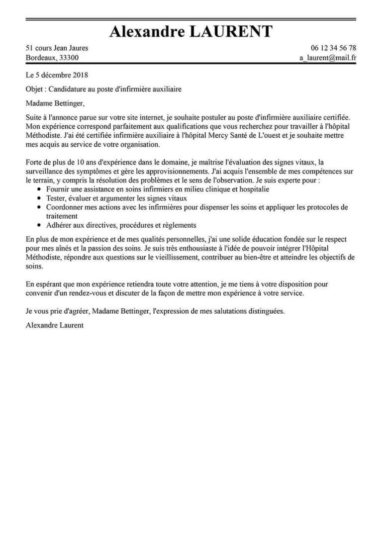 Lettre De Motivation Hopital Infirmier