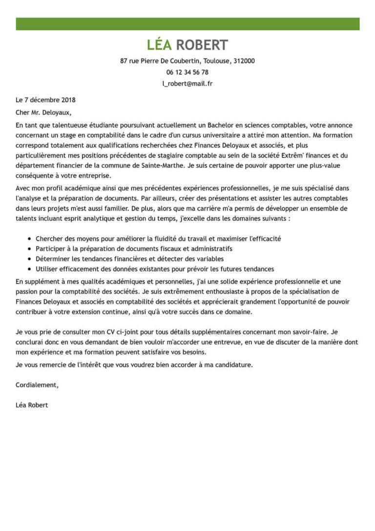 Exemple De Lettre De Motivation Pour Candidature Master 1 