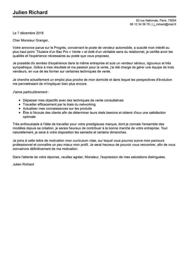 Lettre De Motivation Responsable De Secteur D Aide à Domicile