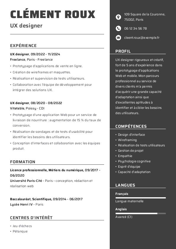 CV UX designer : modèles à télécharger et guide complet
